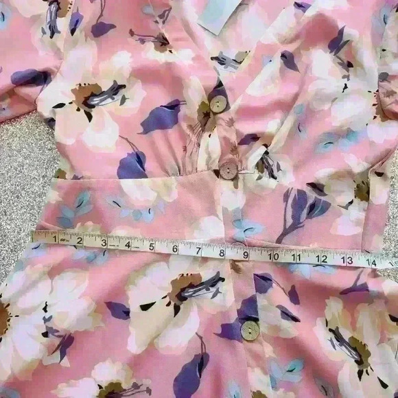 Floral button flare dress Size 8 - Picture 5 of 7